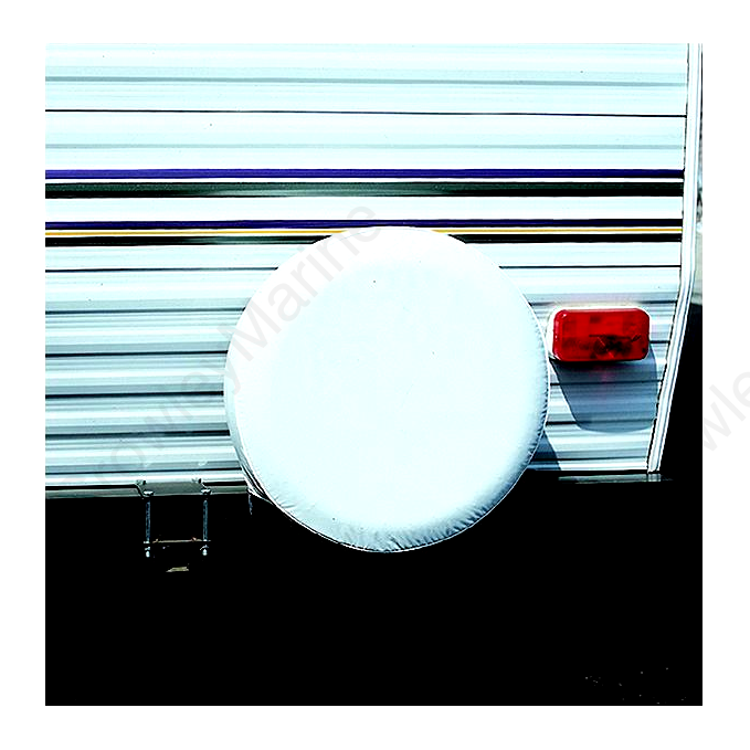 ADCO Vinyl Solid Spare Tire Cover, 32-1/4" Polar White