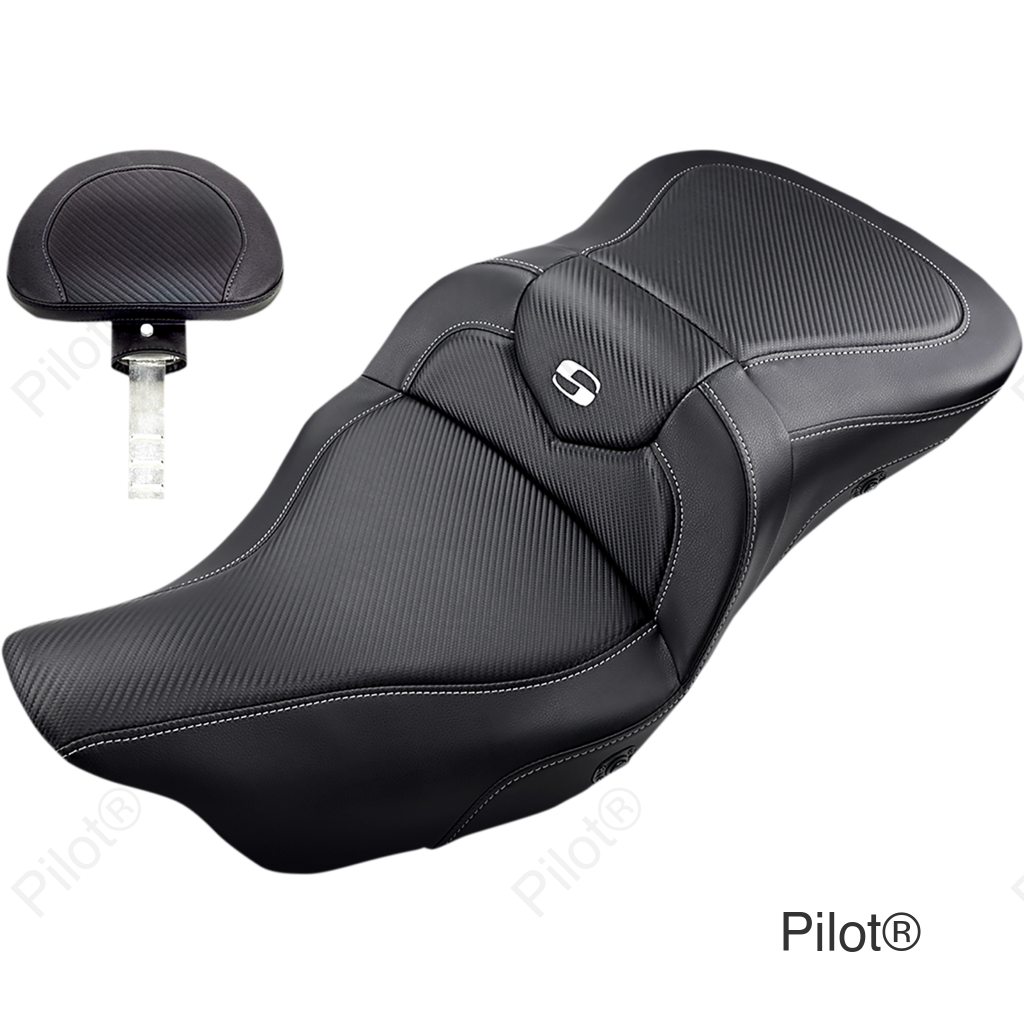 Heated Roadsofa™ Seat - Carbon Fiber - w/ Backrest - '08-'23 FL