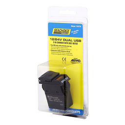 Seachoice Dual USB Voltmeter, 12-24V thumbnail-6
