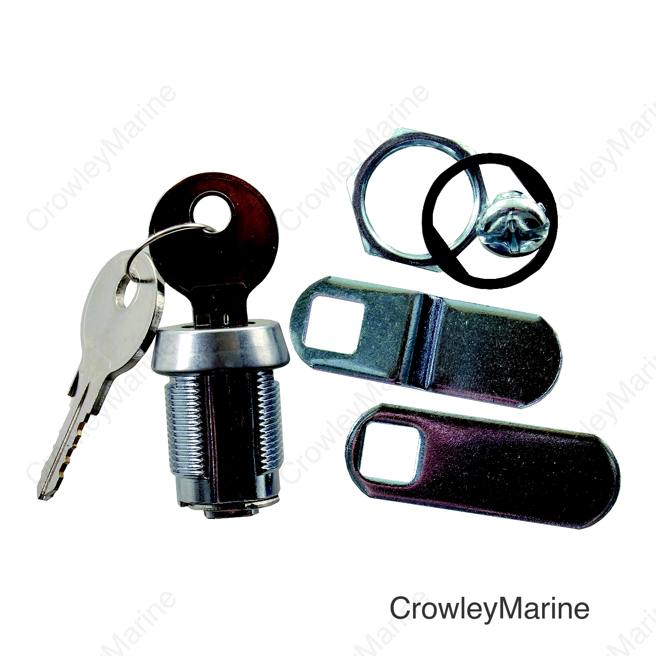 JR Products Deluxe Compartment Door Key Lock, 7/8"