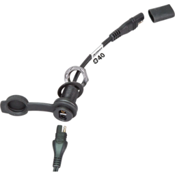 Weatherproof SAE Thin Panel Mount Socket O-40 - Short thumbnail-3