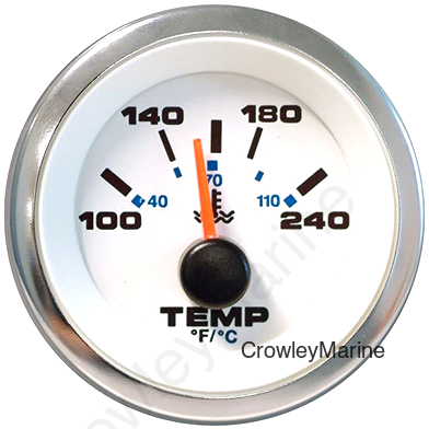 Water Temperature, White Premier Pro 2" I/O - IB