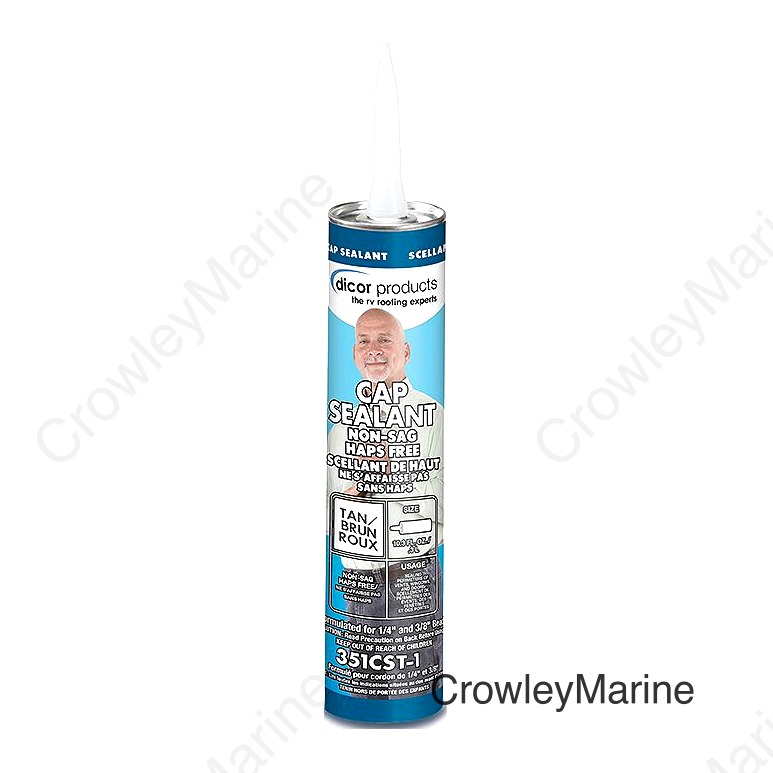 Dicor 351CST1 Clear Cap Sealant, 10 oz., Tan