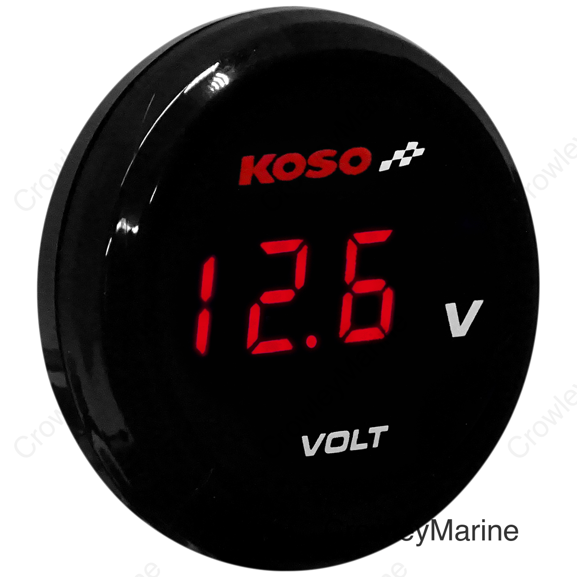 I-Gear Volt Meter - Red Digits - 1.57" Diameter x 0.43" D