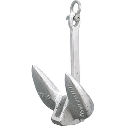 Seachoice Navy Anchor, Aluminum Plated Cast Iron, Silver, 15 Lbs. thumbnail-0