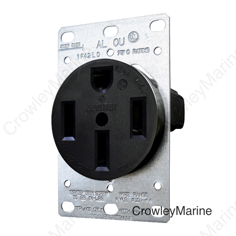 50 AMP RECEPTACLE 1 EA