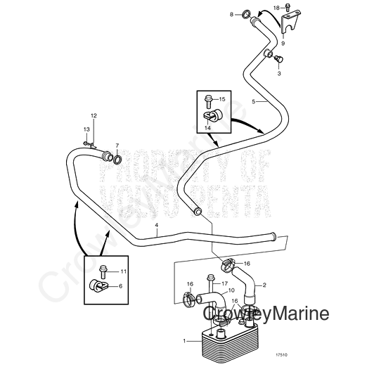 Hose(V2) - Volvo Penta (1664386)