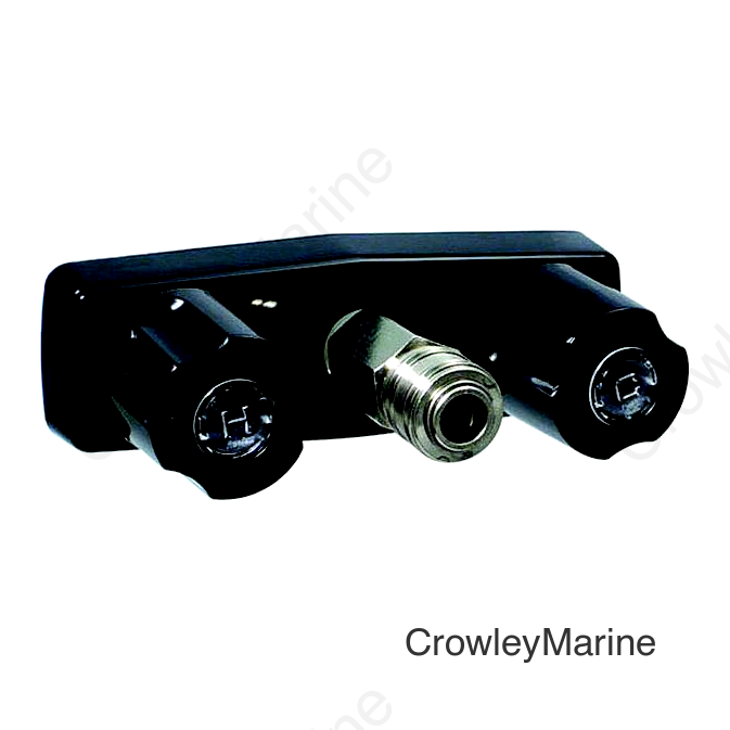 Valterra Phoenix PF213792 Black Finish Two Handle RV Shower Faucet w/Quick Connect Fitting