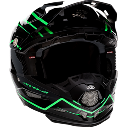 ATR-2 Helmet - Phase - Black/Green - Large thumbnail-1