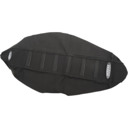 6-Ribbed Seat Cover - Black Ribs/Black Top/Black Sides thumbnail-0
