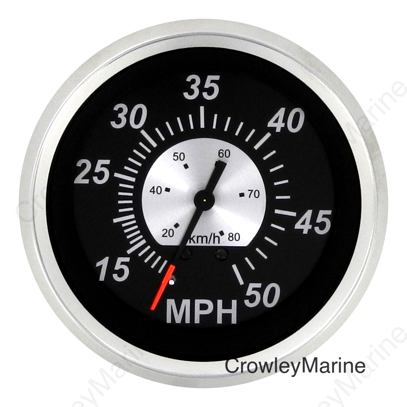 Black Sterling 50 MPH Speedo - Head