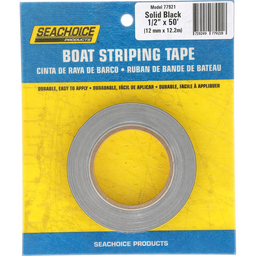 Seachoice Self-Adhesive Boat Striping Tape, 3 Mil Vinyl, 1/2 in. X 50 Ft., Black thumbnail-1