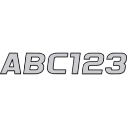 Hardline Series 700 Registration Kit, Solid Fill Colors With Black Outlines and Slanted European Font (Includes 4 Sets of 3" A-Z, 0-9) thumbnail-1