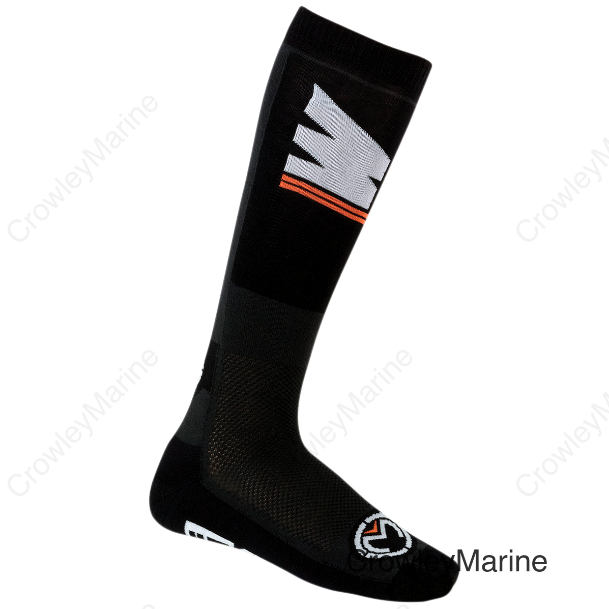 SOCK S19 M1 YTH BK/OR