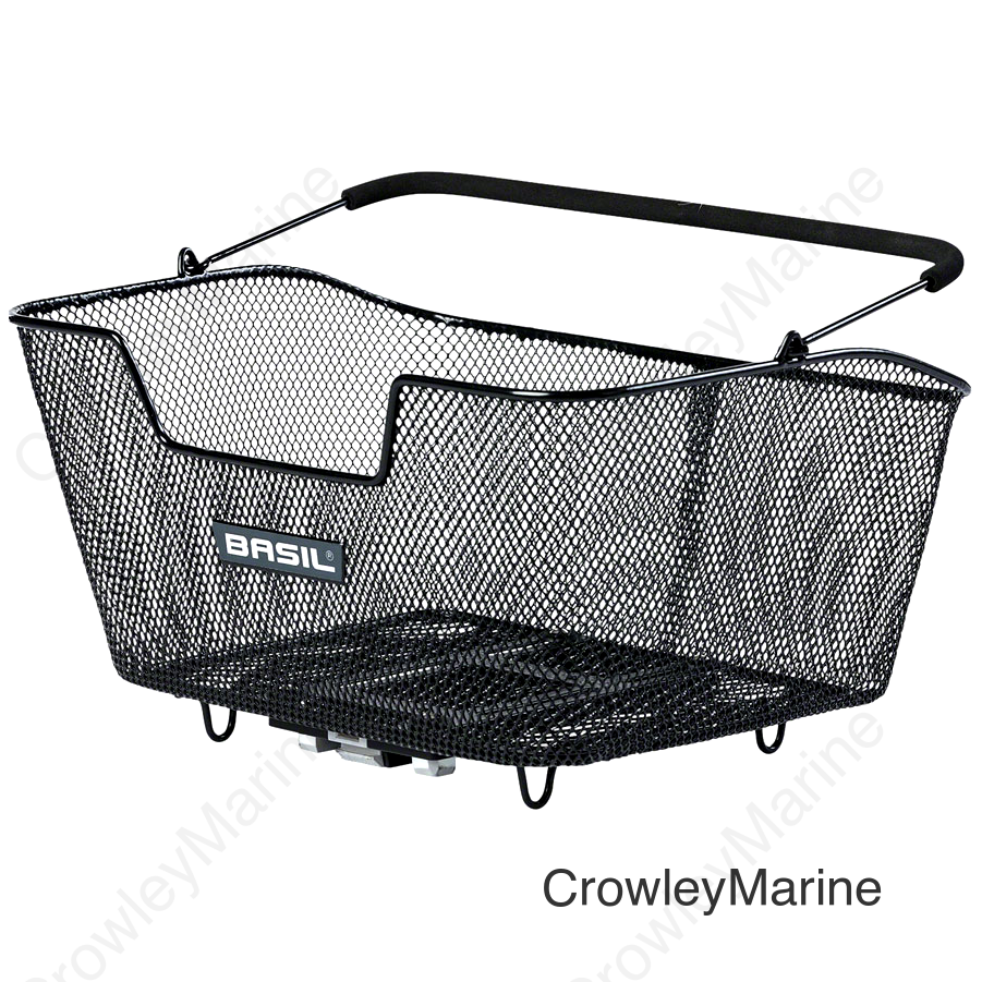 Basil Base M MIK Rear Basket Steel Black