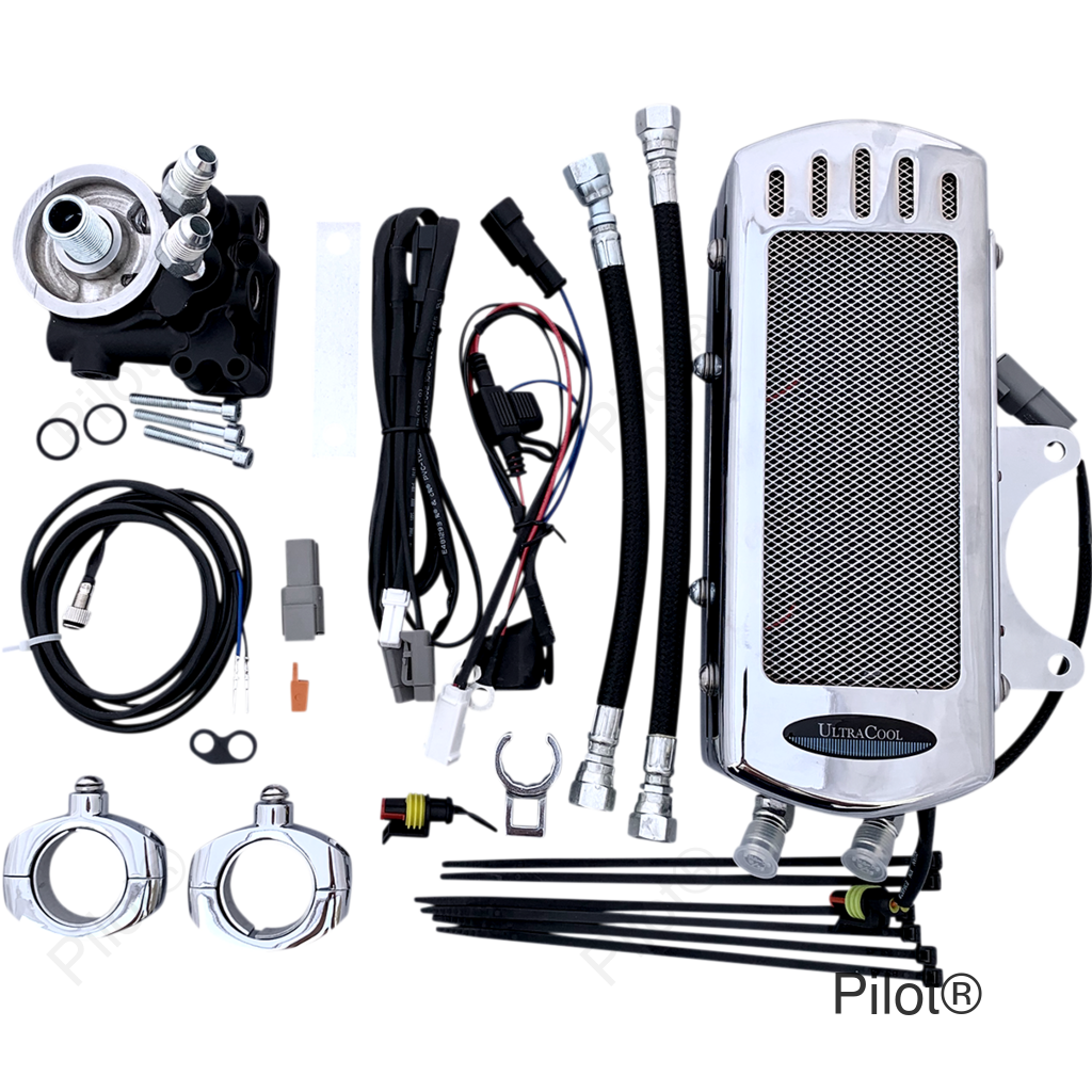 Oil Cooler Kit - Chrome - Indian