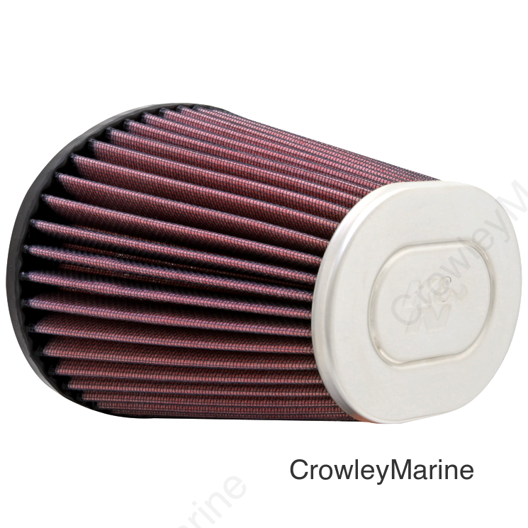 K&N Universal Chrome Filter GM TPI Custom - Oval Flange