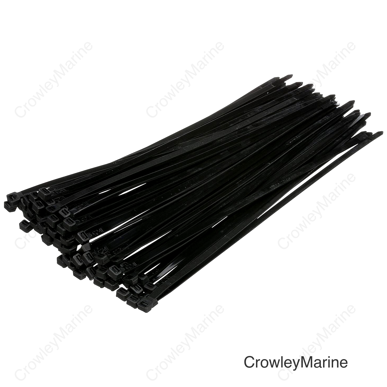 Seachoice Cable Ties, 14 in. Long, 120 Lb. Max Load, UV Black, Pack of 100