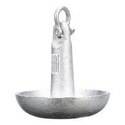 Seachoice Mushroom Anchor, Cast Iron, Aluminum-Painted, Silver, 10 Lbs., Boats Up to 12 Ft. Long thumbnail-0