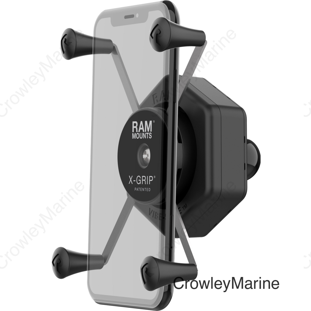 X-GRIP VIBE-SAFE PHONE HOLDER LARGE WITH BALL ADAPTER