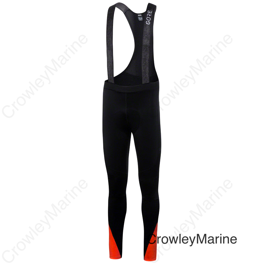 Gorewear C5 Thermo Bib Tights + - Black/Fireball Men's Small