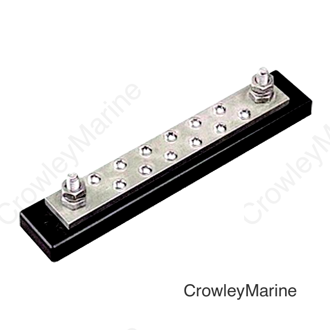 Sea-Dog 4267221 Buss Bar 10 Screw Terminal Block, 6"
