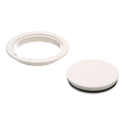 Seachoice White Pry-Up Deck Plate, Watertight, Up to 4-3/8 in. Diameter thumbnail-3