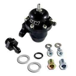 AEM 98-99 Acura CL / 00-05 S2000 / 98-02 Accord / 96-00 Civic Black Adjustable Fuel Pressure Regulat