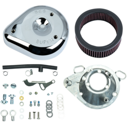 S&S Cycle 93-99 BT/91-03 Sportster Models Teardrop Air Cleaner Kit for S&S Super E/G Carb