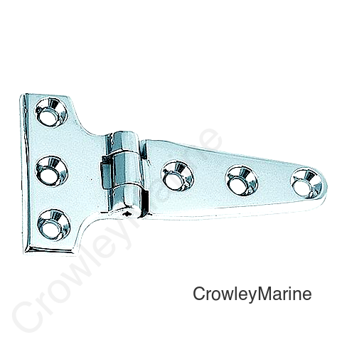 4 Chrome Plated Bronze T Hinges Pr