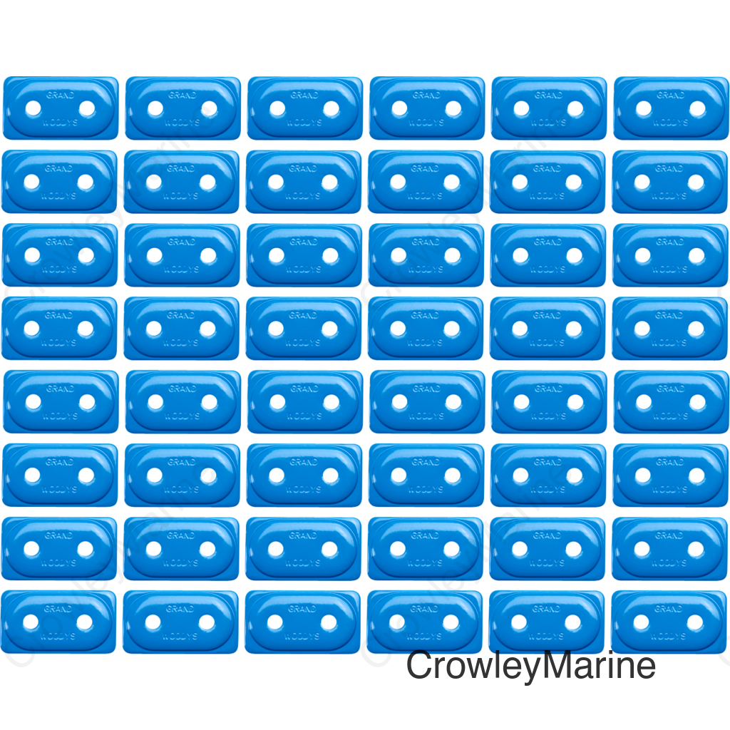 Support Plates - Blue - Double - 48 Pack