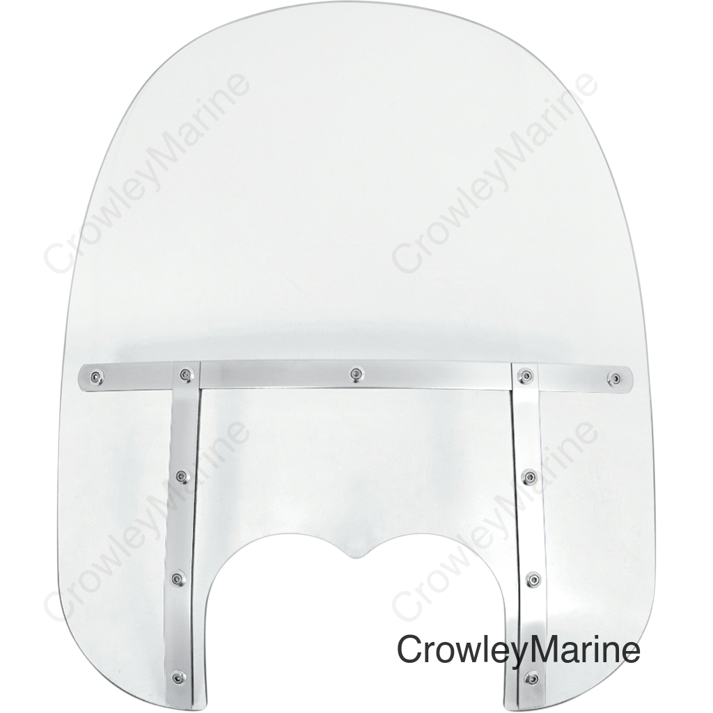 Fats Windshield - 19" - Clear - FXDF