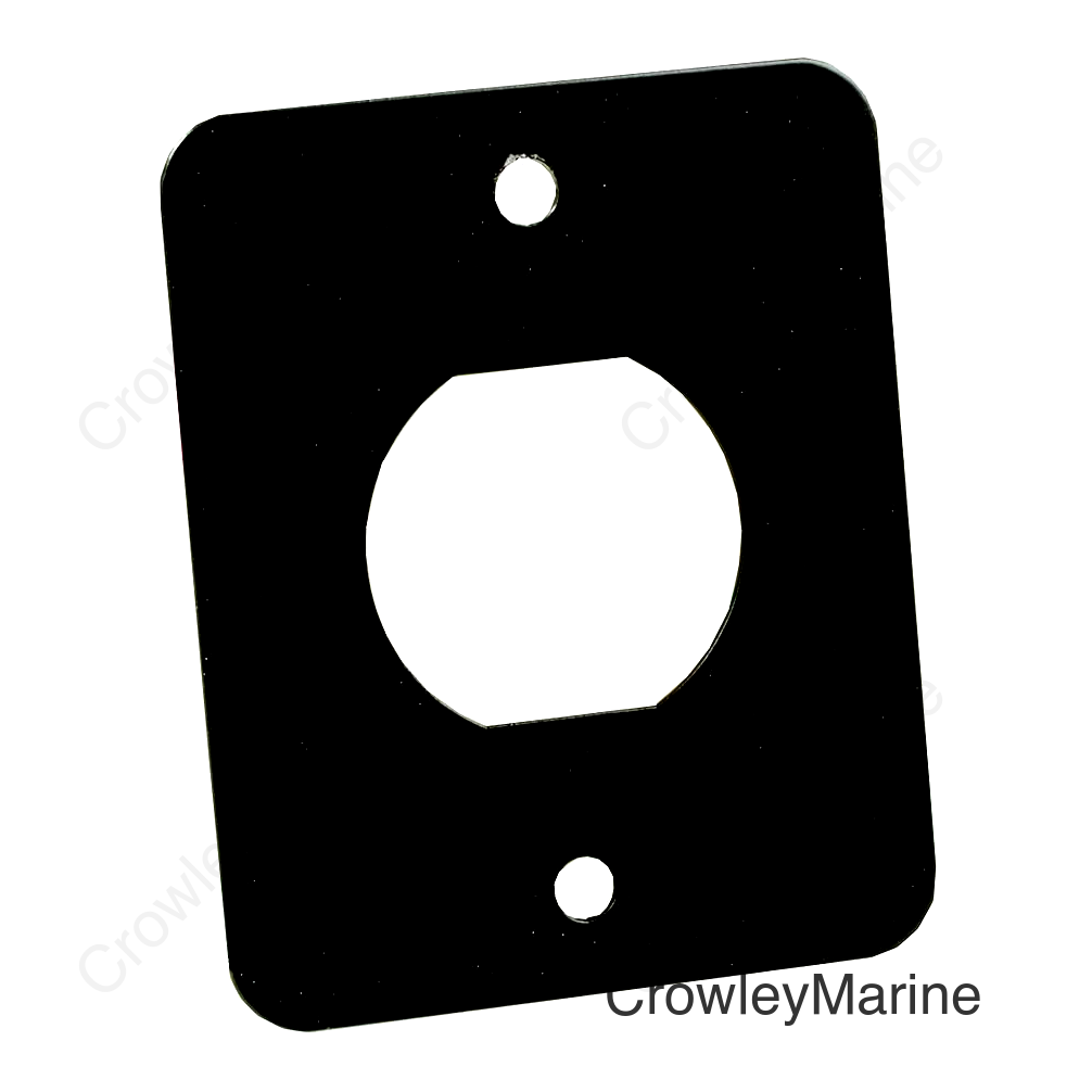JR Products 15155 Single 12/USB Mounting Plate for RV Charging Ports