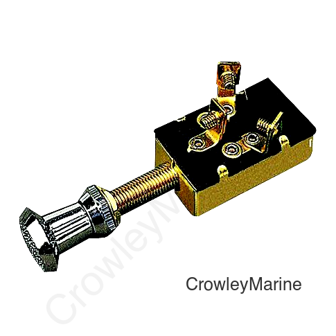 PUSH PULL SWITCH BRS 3POS 1 CIR