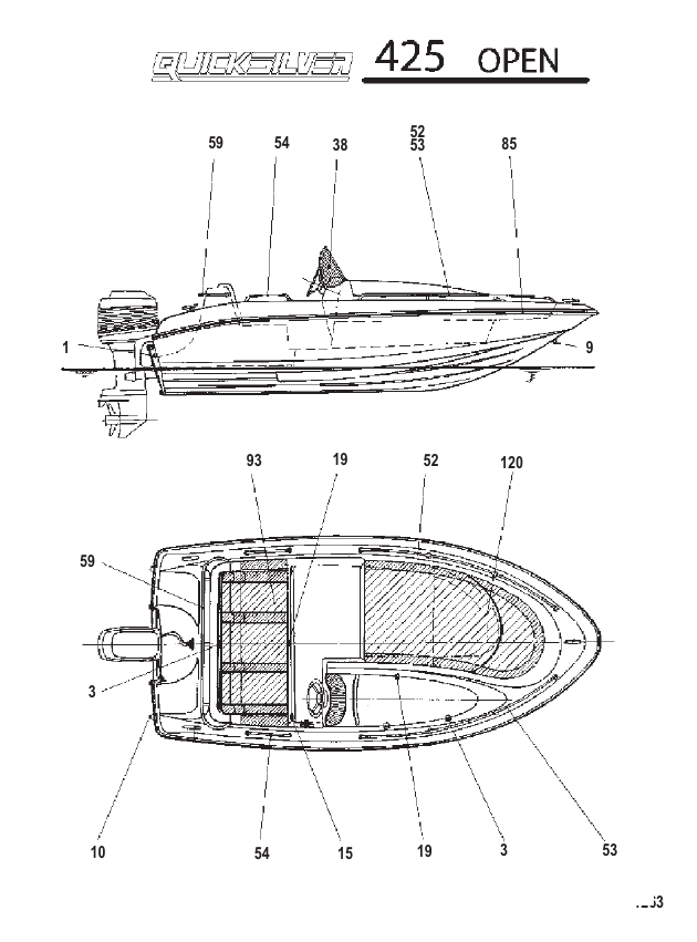 Serial Range EU Boats MODEL 360 BARQUE - ALL & Up - MODEL 425 OPEN