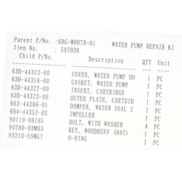 WATER PUMP REPAIR KIT thumbnail-10