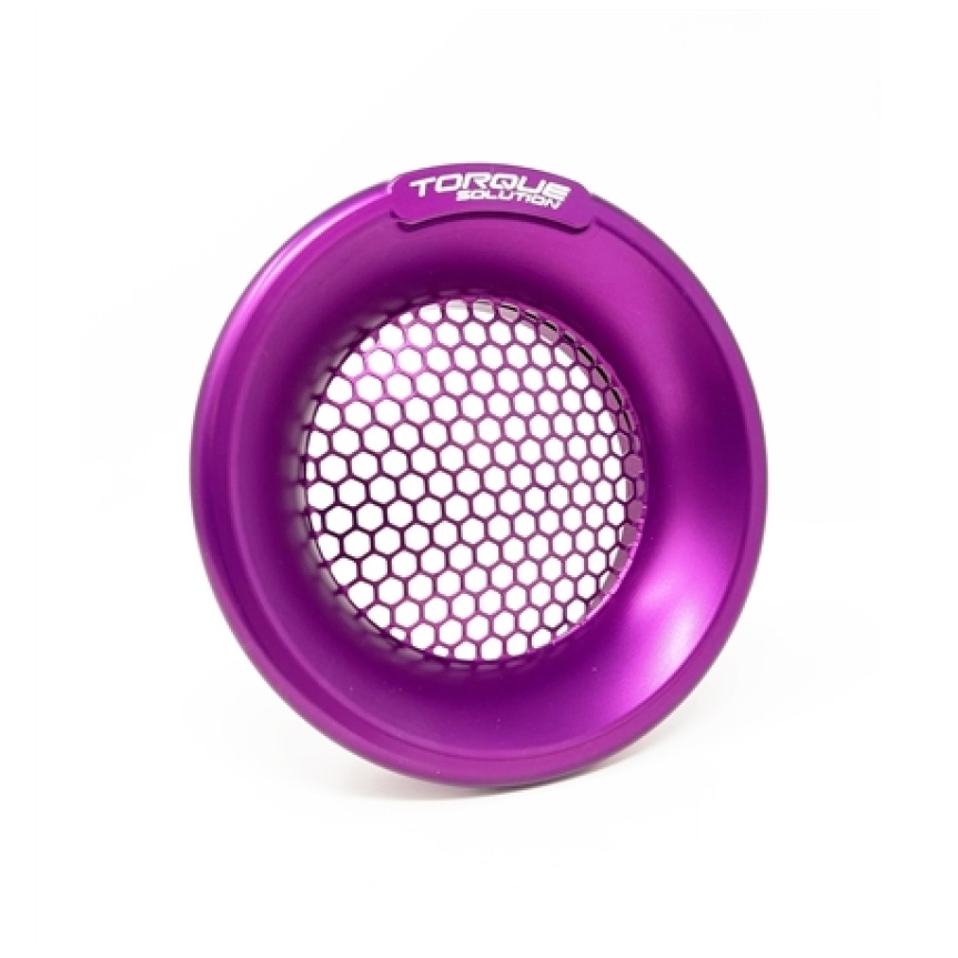 Torque Solution Billet Turbo Velocity Stack Shield For 4in Inlet - Purple