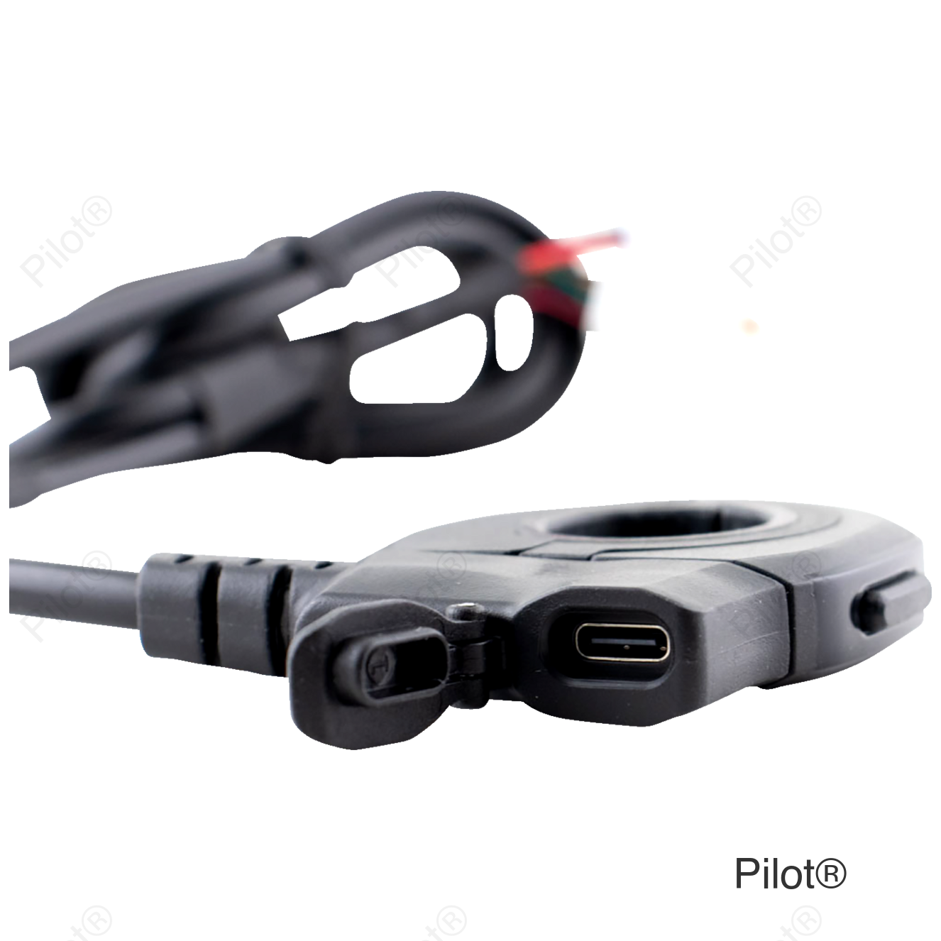 Heated Grip Thumb Switch - USB-C Charger - Black