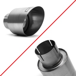 Cobb Volkswagen GTI MK7/MK7.5/MK8 Brushed Titanium Tip Kit thumbnail-2