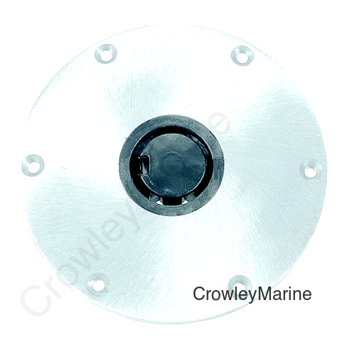 Springfield Plug-In™ 9" Round Aluminum 2-3/8" Base, Satin Finish