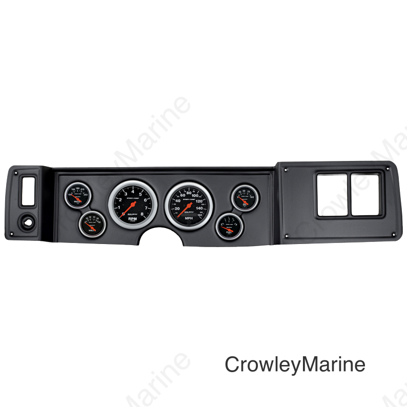Autometer Sport-Comp 79-81 Camaro Dash Kit 6pc Tach / MPH / Fuel / Oil / WTMP / Volt