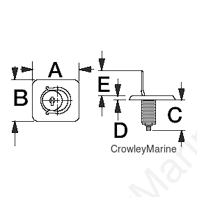 Stainless Surface Mount Lift Ring