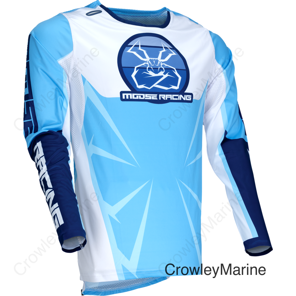 JERSEY AGROID BLUE/WHITE SM