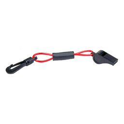 Seachoice Whistle w/ Lanyard, Red/Black thumbnail-4