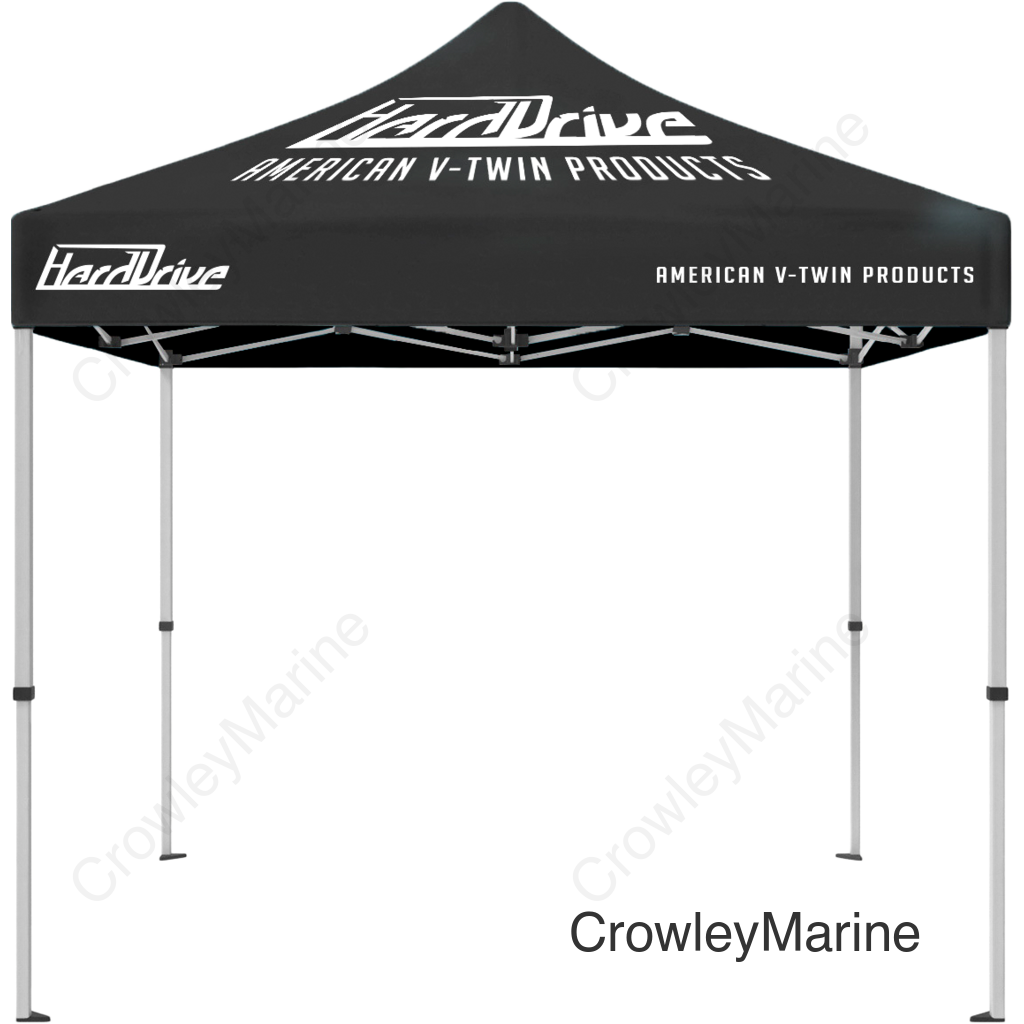 HARDDRIVE CANOPY 10X10 TENT BLACK W/ WHITE LOGO