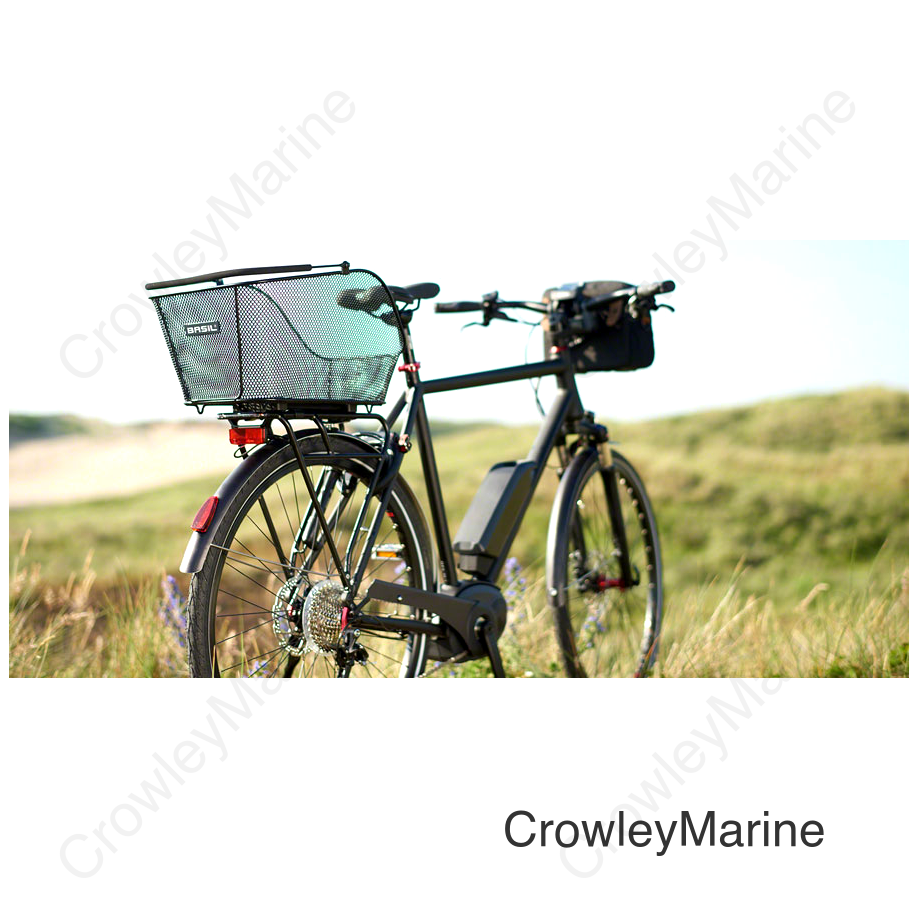 Basil Icon Basket - Multi-System Mount Steel 23L Black