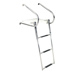 Seachoice Universal Swim Platform w/ Top-Mount Telescoping Ladder, 3 Step Ladder, Inboard/Outboard thumbnail-8