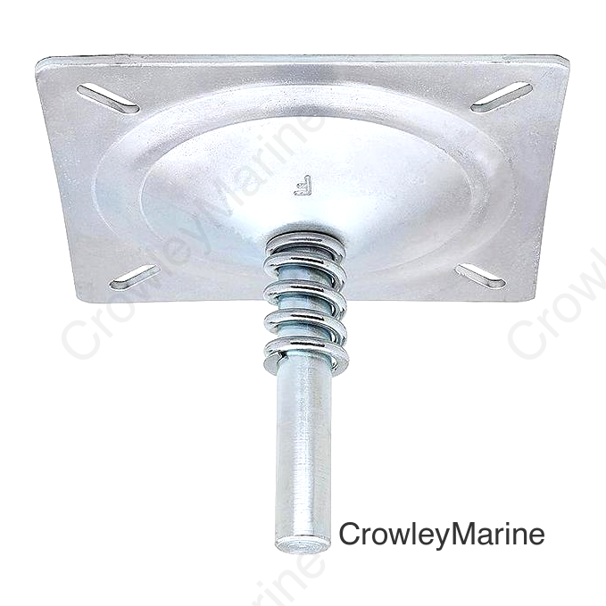 Attwood SP1002 Lock'N-Pin 3/4" Pin Seat Mount Zinc Plated w/Spring