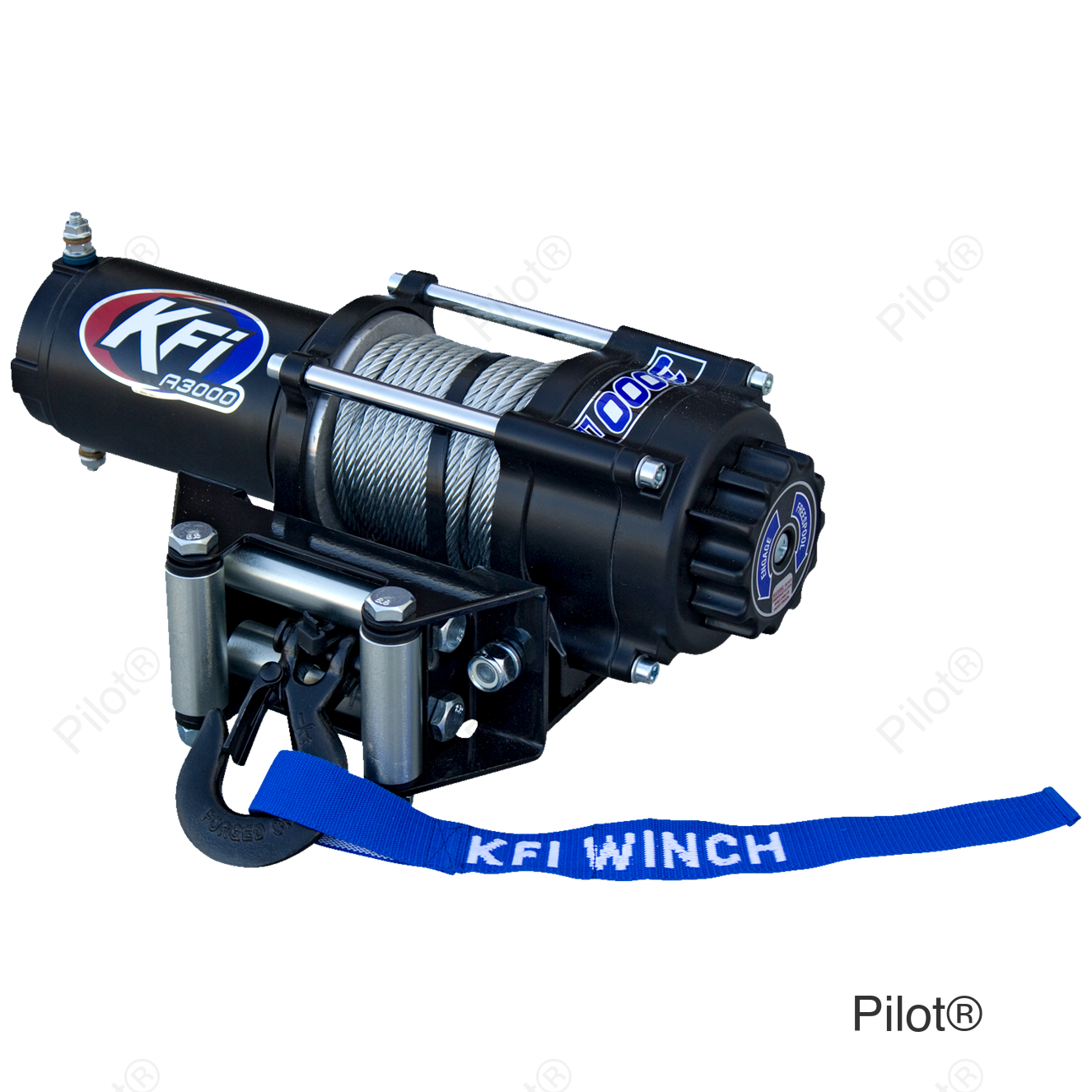 A3000 ATV Winch - 3000 lb - Steel Cable