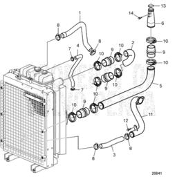 Charge Air Pipe(V2) - Volvo Penta (3839303)